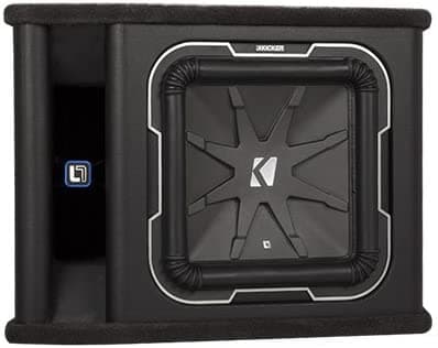 Kicker 41VL7122 Caja cargada individual de 12 pulgadas compatible con subwoofers duales L7 de 2 ohmios