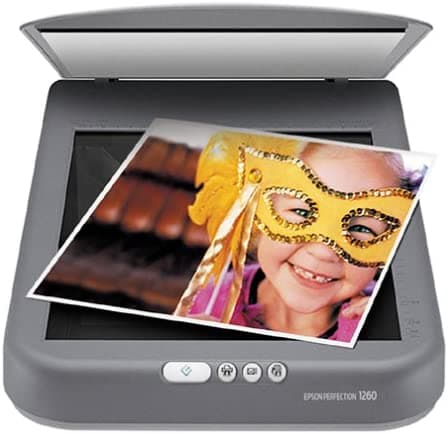 Epson Perfection 1260 Photo Scanner - Scanner de fotos de alta resolución, ideal para digitalización en casa y oficina.