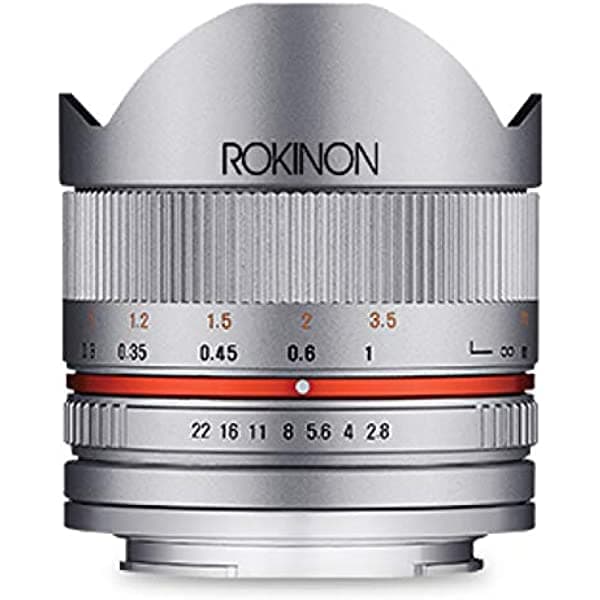 Rokinon - 8 mm F2.8 Series 2 Fisheye Lente para cámaras Sony E Sony E Plateado RK8MS-E
