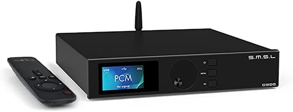 Dilvpoetry SMSL D300 HiFi DAC Bluetooth5.0 LDAC APTX XMOS XU-208 768kHz/32bit DSD512 ROHM Chip BD34301EKV Decodificador de escritorio de audio con control remoto