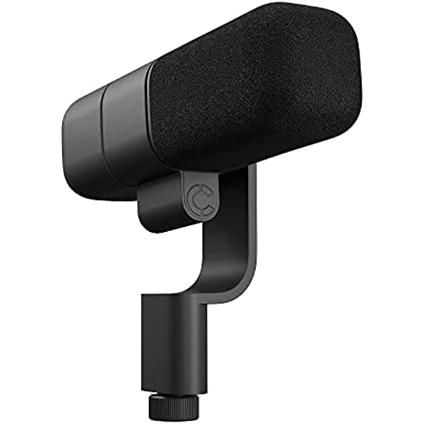 Logitech Blue Sona Active Dynamic XLR Micrófono de transmisión dinámico para transmisión y creación de contenido, preamplificador activo ClearAmp, cápsula de doble diafragma, montaje de choque interno, grafito 988-000489