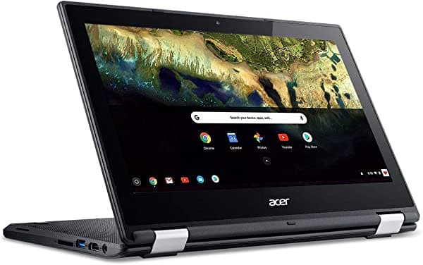 Latest_Acer Chromebook R 11 Convertible Laptop, Intel Celeron N3060, 11.6 HD Touch, 4 GB de RAM, 32 GB eMMC SSD, Google Chrome OS