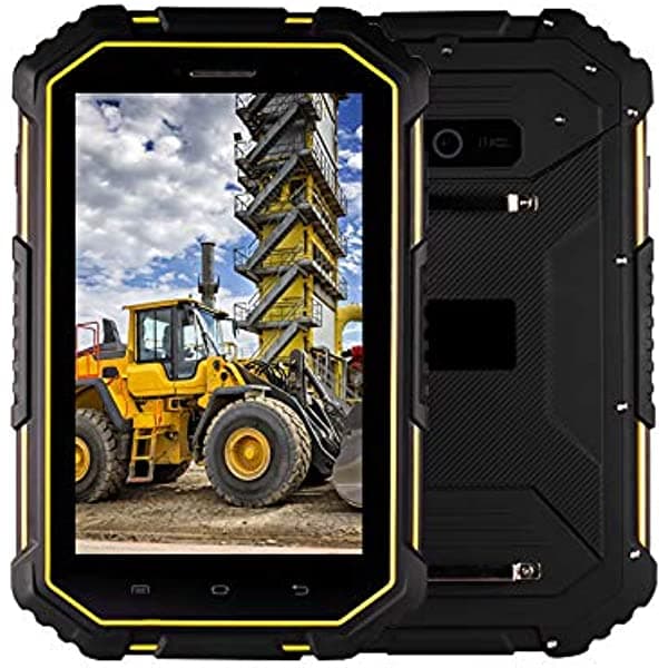 Bix Tablet Android resistente, 7 pulgadas IP67 resistente al agua con CPU Octa-Core, Android 9.0, 4 GB de RAM, 64 GB de almacenamiento, Wi-Fi, 13 Mega cámara, tableta impermeable para trabajo de campo móvil empresarial T16