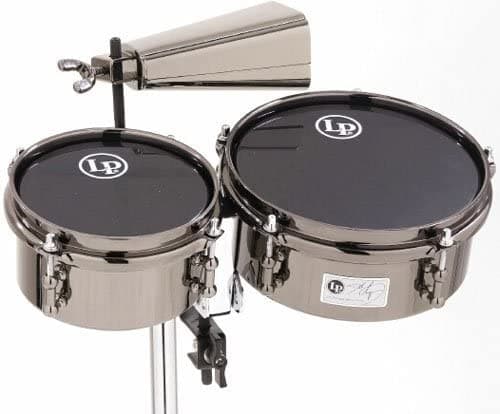 Latin Percussion John Dolmayan Mini Timbales con cencerro y paquete de montaje 845-JD