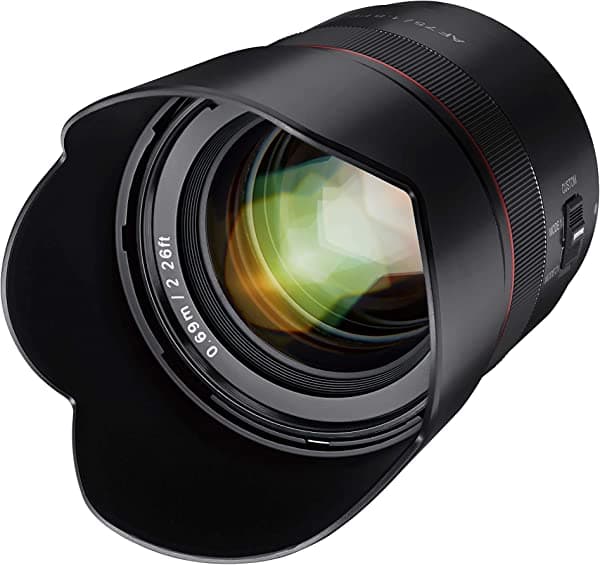 Rokinon AF F1.8 - Lente de enfoque automático compacto de 2.953 in para Sony FE Mount, color negro (IO75AF-E)