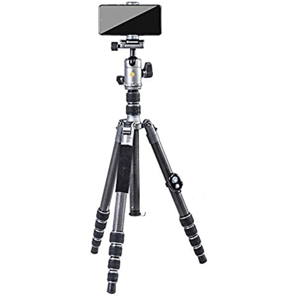 Vanguard VEO 3GO 265HCB VEO3GO265HCB - Trípode de viaje, color gris oscuro y negro