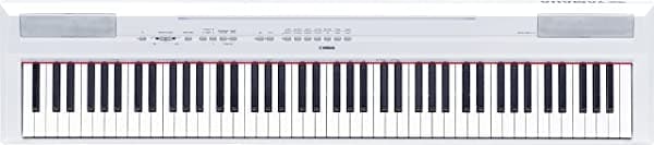 Yamaha P115 - Piano digital de acción ponderada de 88 teclas con pedal sostenido, color blanco P115WH