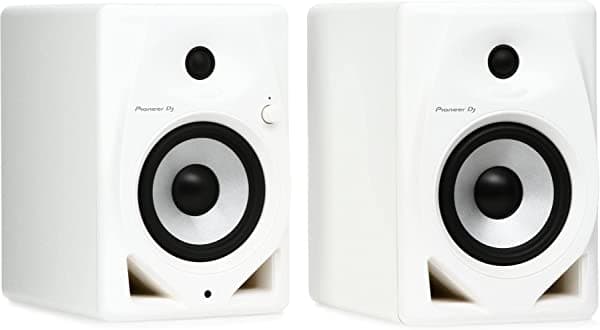 Pioneer DJ Altavoz de monitor activo DM-50D de 5 pulgadas, color blanco DM-50D-W