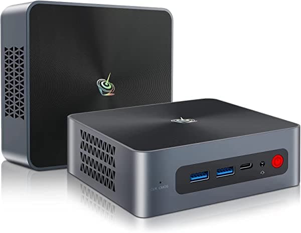 Beelink Mini PC Intel i5-8279U (hasta 4.1 GHz), mini computadora SEi8, equipado 16G DDR4 RAM/500G M.2 NVME, compatible con HDMI dual 4K, WiFi5, BT5.0, encendido automático Sei8 8279-16+500G