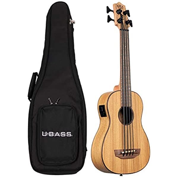 Kala U-Bass Zebrawood - Bajo acústico eléctrico - Satén natural UBASS-ZEB-FS