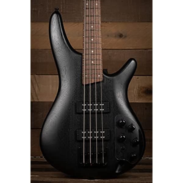 Ibanez SR300EB - Guitarra eléctrica de 4 cuerdas (negro desgastado) SR300EBWK