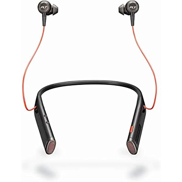 Plantronics Voyager 6200 UC USB-C Business Ready Bluetooth - Auriculares neckband con micrófono, negro 211718-01