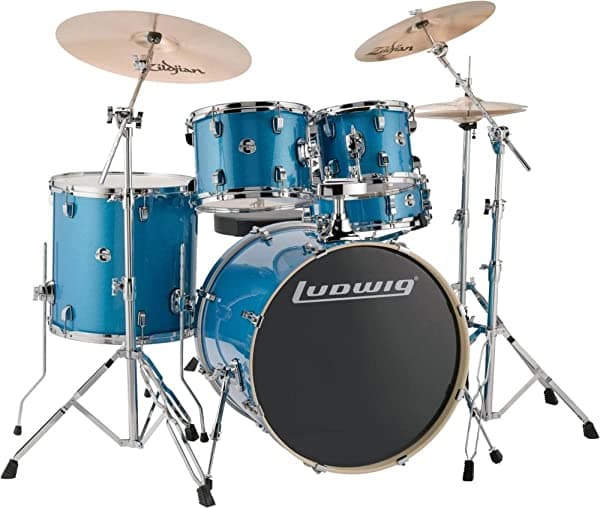 Ludwig Element Evolution - Batería de 5 piezas, color negro brillante LCEE22023