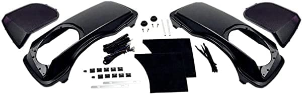 Hogtunes Tapas de altavoz para alforjas de 6 x 9 pulgadas sin altavoces para modelos Harley-Davidson Touring 1998-2013, HT-LID