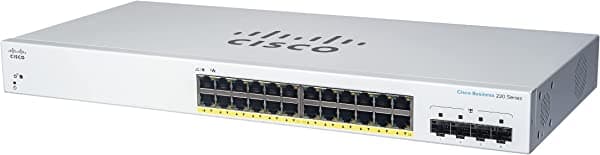 Interruptor Inteligente Cisco Business Cbs220-24T-4G | 24 Puertos Ge | 4X1G Sfp | Garantía Limitada De Hardware De 3 Años (Cbs220-24T-4G-Na)