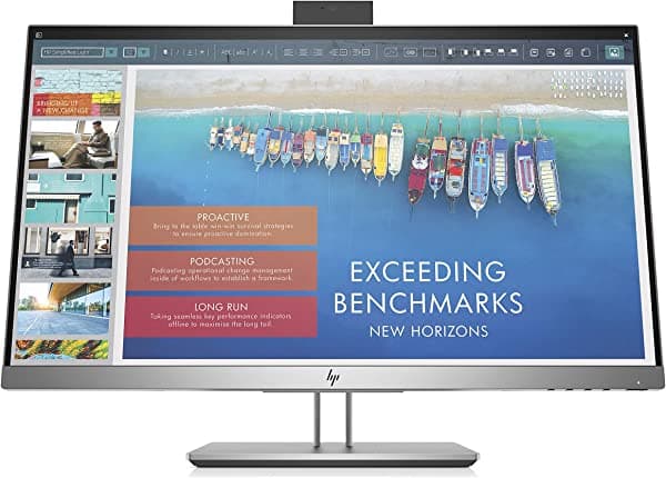 HP EliteDisplay E243d - Pantalla LED de 23.8 in (23.8 pulgadas), Full HD plana gris mate, plateado