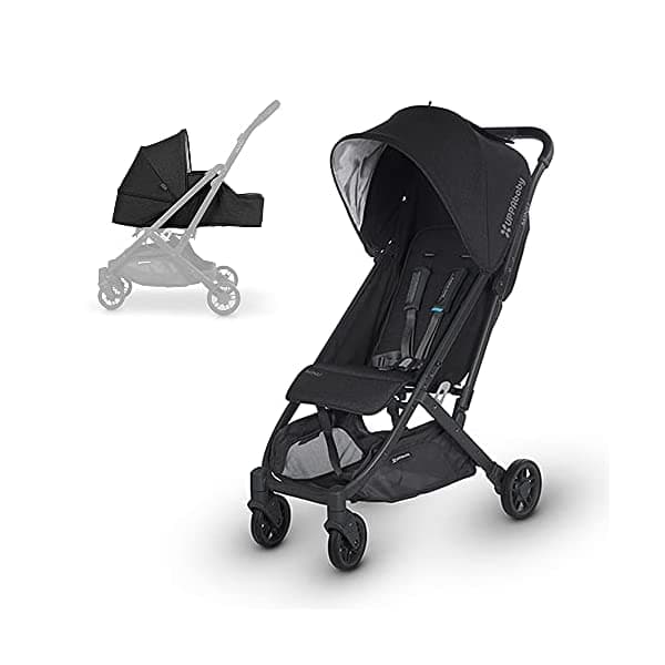 UPPAbaby Mini cochecito de nacimiento, jake (piel negra de melanco/carbono/negro) 0818-MIN-US-JKE + 0918-MBK-US-JKE