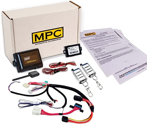 MPC Plug & Play (2) Entrada sin llave de arranque remoto de 4 botones para Chevrolet Silverado 1500, 2500, 3500 2003-2006, con arnés en T B-3382-157-1