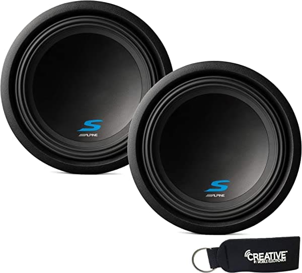 Alpine Subwoofer paquete - Dos S-W12D2 Serie S 12 "Dual 2 Ohm Subwoofers S-W12D2+S-W12D2