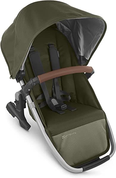 UPPAbaby RumbleSeat V2 - Hazel (Oliva/Plata/Sillín Cuero) 0920-RBS-US-HZL