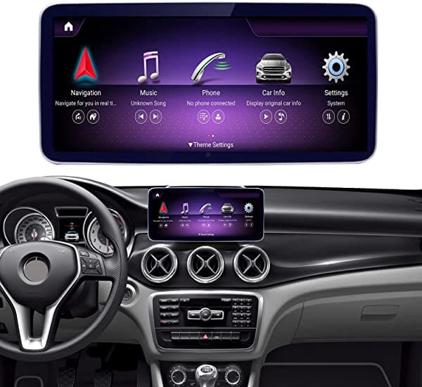 Road Top Android 11 - Estéreo para auto con pantalla táctil de 10.25 pulgadas 6 GB + 128 GB para Mercedes Benz CLA GLA Class X156 C117 año 2013-2015 con NTG 4.5/4.7, compatible con CarPlay por cable y Android Auto FY-Android11128-Antg45