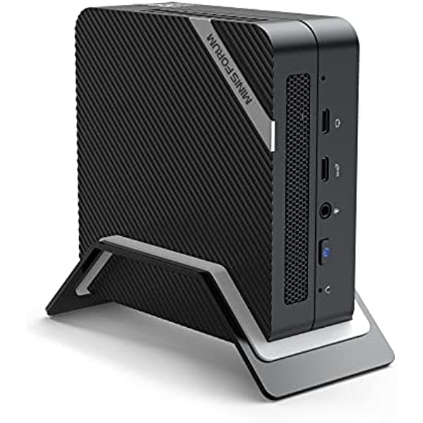MINISFORUM DeskMini UM580 Mini PC AMD Ryzen 7 5800H DDR4 16GB RAM + 512GB NVMe SSD Windows 11 Pro Computadora, 2xHDMI+2xUSB-C 4K @60Hz Salidas, 2.5G LAN, USB 3.2, AMD Radeon Graphics Mini Computadora MINIS-UM580(16+512)