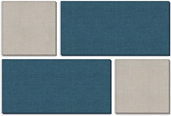 Acoustic Design Works ADW Kit de paneles acústicos Mondrian - 185.42 cm. x 124.46 cm. x 2.54 cm./ 73" X 49" X 1" ADW-MON-017-ULT-PEA