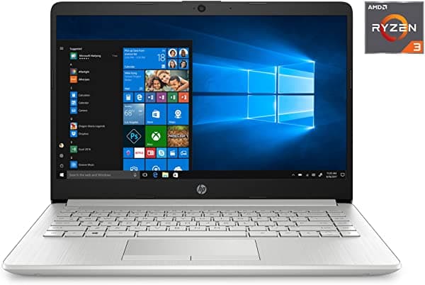 HP Laptop AMD Dual Core Ryzen 3-3250U 8GB RAM 512GB M.2 SSD Vega 3 Graphics RJ-45 USB-C 4K Salida HDMI Bluetooth Windows 10 Pro con unidad flash RE USB 3.0 HP-14-DK1022WM