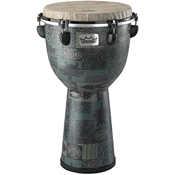 Remo DJ-6112-32 Apex Djembe Drum - Kinte verde, 12 pulgadas REM DJ611232