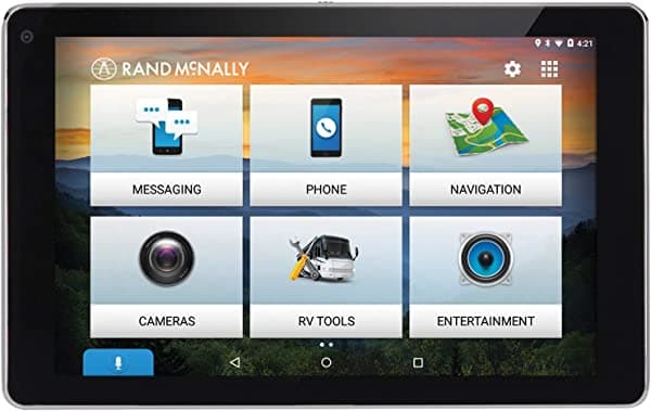 Rand McNally OverDryve 7 - GPS para vehículos recreativos con dash cam integrada, Bluetooth y mapas de por vida gratis (0528018477)