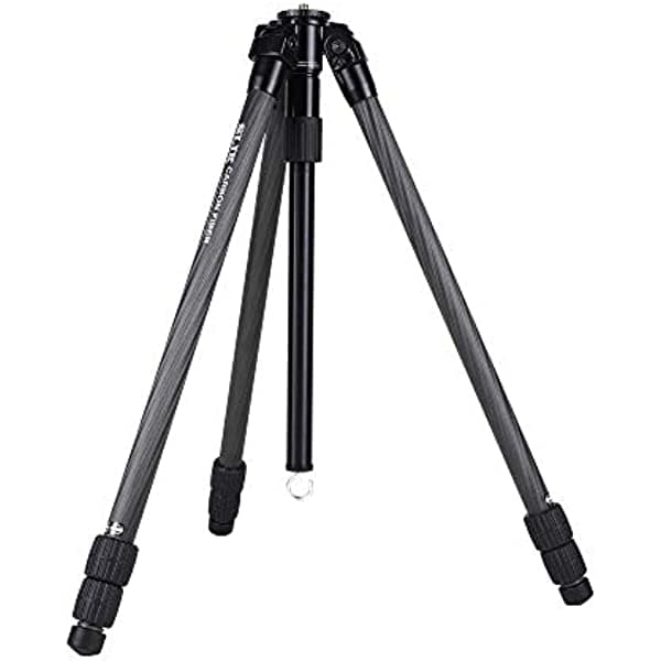 SLIK Pro CF-733 - Trípode de fibra de carbono de 3 secciones de 65.5 pulgadas, color negro (615-924)