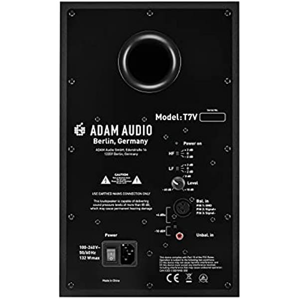 Adam Audio T7V - Monitor de Estudio Profesional 7" Ideal para Mezcla y Producción (11102510)