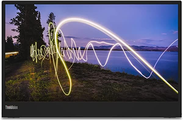 Lenovo ThinkVision M15 - Monitor LCD WLED Full HD de 15.6 pulgadas, 16:9, color negro Raven