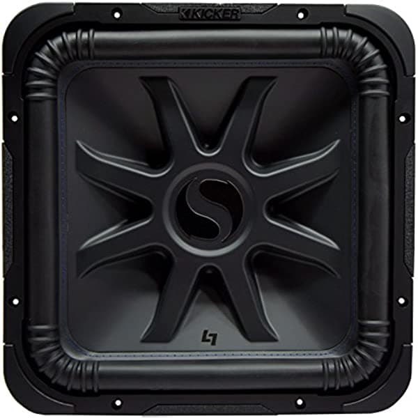 KICKER Solo-Baric L7S 2000W 15" 4 ohmios DVC sellado o subwoofer cuadrado portado 44L7S154