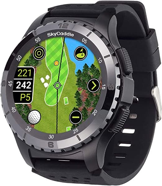 SkyCaddie LX5C - Reloj GPS para golf con bisel de cerámica, color negro
