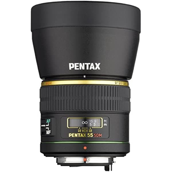 Pentax SMC DA 55mm f/1.4 SDM Prime Standard Lens w/ Case for Pentax Digital SLR Cameras 21790