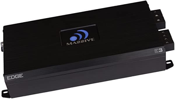 Massive Audio E3 - Audio para automóvil serie Nano Edge de 2,800 W, amplificador de coche monobloque, refuerzo de graves, estable de 1 ohmio