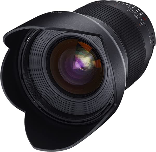 Samyang SY16MAF-N 0.630 in f/2.0 lente asférica gran angular con chip de confirmación automática para cámaras Nikon (DX)