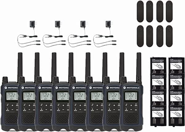 Motorola Talkabout T460 Handy 22 canales NOAA Walkie Talkies 8-PACK T460-8PK