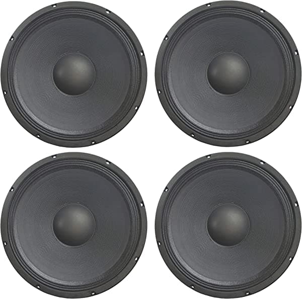 4 altavoces Harmony HA-P15WS8 de repuesto de 15 pulgadas Pro PA 800W Sub/Altavoz de 8 ohmios Woofer HA-P15WS8x4
