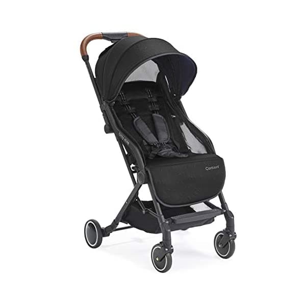 Contours Bitsy - Cochecito Elite - Compacto plegable ligero para adaptador de viaje, compatible con butaca para auto infantil - Negro ónix ZL037-ONX1