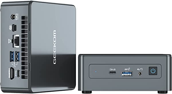 GEEKOM Mini computadora, mini IT11 Mini PC con i5-1135G7(hasta 4.2 GHz), 16GB Dual DDR4 512G SSD Windows 11 Pro Computadora de escritorio pequeña, compatible con 4K UHD, WiFi dual 6, BT, HDMI para oficina/estudio/hogar