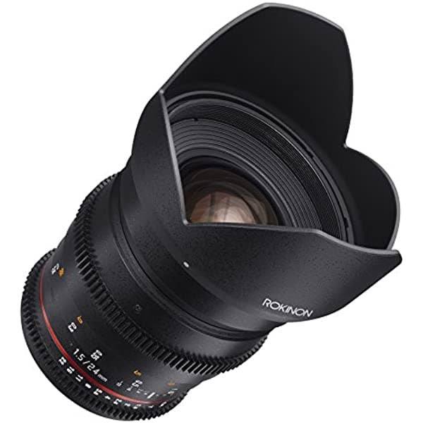 Lente Cine DS de gran angular para Canon EF, de la marca Rokinon, 0.94" DS24M-NEX
