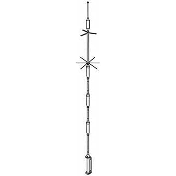 Hustler 5BTV Antena Vertical Multibanda para Radioaficionados Base 5 Bandas
