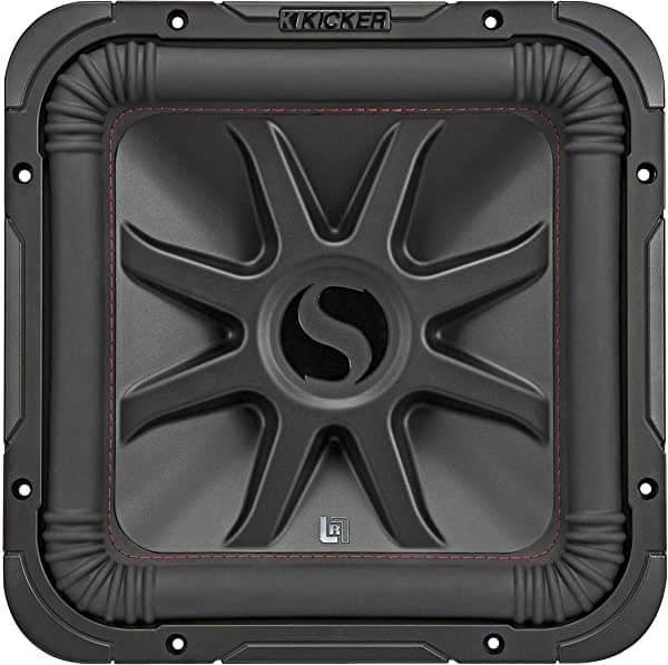 KICKER 45L7R122 Subwoofer de coche L7R de 12 pulgadas de 1200 vatios, Solo-Baric Sub L7R122 DVC 2 ohmios