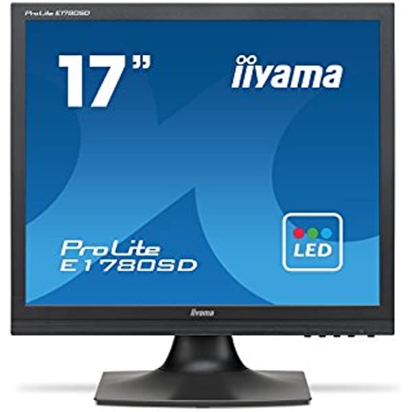 iiyama Prolite E1780SD-B1 - Monitor de computadora LED de 17 pulgadas, color negro 181431