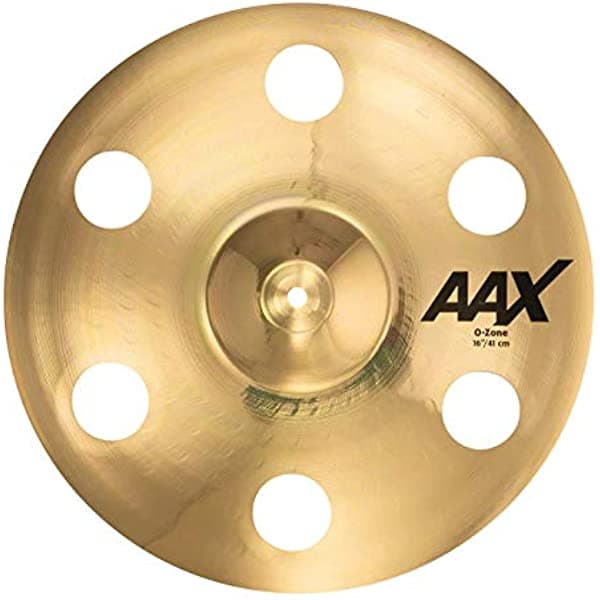 Sabian AAX Platillo O-Zone Crash de 16 pulgadas, acabado brillante (21600XB)