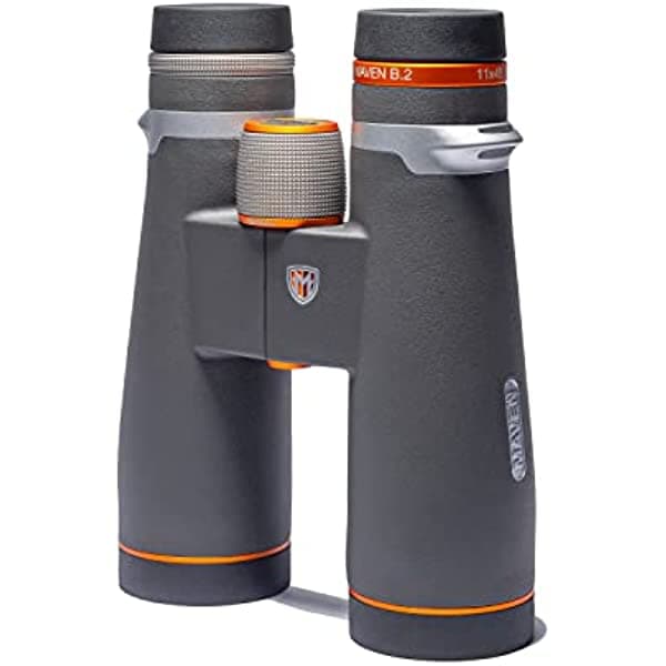 Maven B2 - Binoculares ED de 1.772 in (9 x 45, gris/naranja)