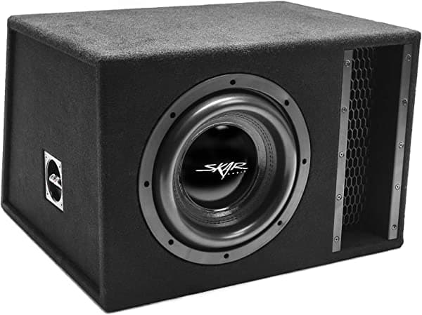 Skar Audio Paquete completo de graves de subwoofer de la serie EVL de 15 pulgadas, incluye caja cargada con amplificador EVL-1X10D2