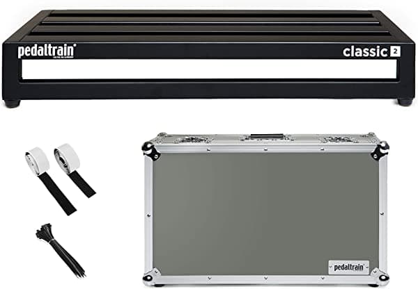 PT-CL2-TC Pedaltrain Classic 2 con estuche de viaje, negro